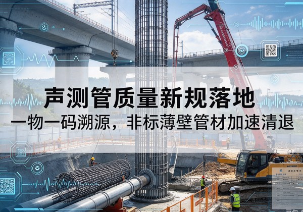 根河声测管质量新规落地，一物一码溯源，非标薄壁管材加速清退